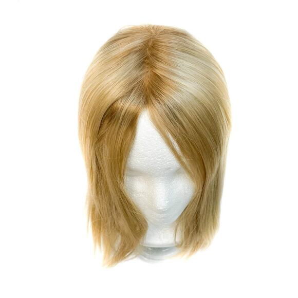 Virgin Remy Human Hair Silk Straight Top Topper Pieces (TP37) - Picture 2 of 4